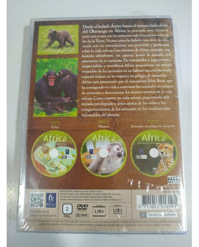 Africa Serie TV Reptiles Ara?as Monos - 3 x DVD Region 2 Espa?ol Ingles - 3T Africa Serie TV Reptiles Ara?as Monos - 3 x DVD Region 2 Espa?ol Ingles - 3T