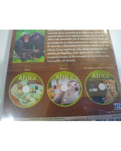 Africa Serie TV Reptiles Ara?as Monos - 3 x DVD Region 2 Espa?ol Ingles - 3T Africa Serie TV Reptiles Ara?as Monos - 3 x DVD Region 2 Espa?ol Ingles - 3T