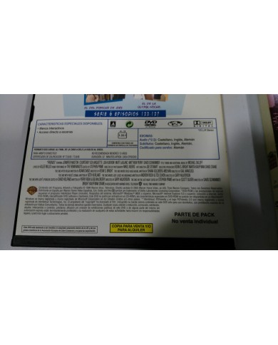 FRIENDS TEMPORADA SEASON 6 COMPLETA 4 DVD DOBLES CAJA DURA CENTRAL PERK PAL Am