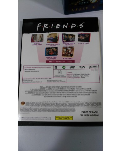 FRIENDS TEMPORADA SEASON 6 COMPLETA 4 DVD DOBLES CAJA DURA CENTRAL PERK PAL Am