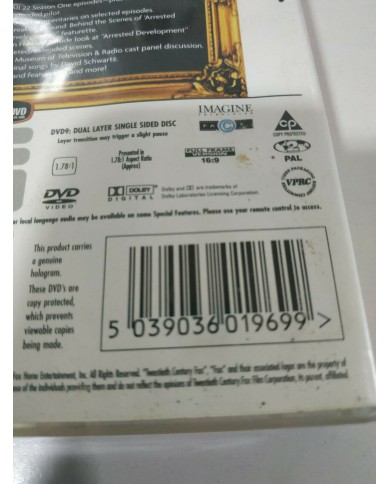 Arrested Development Season One Serie TV - 3 x DVD English - 5T Arrested Development Season One Serie TV - 3 x DVD English - 5T