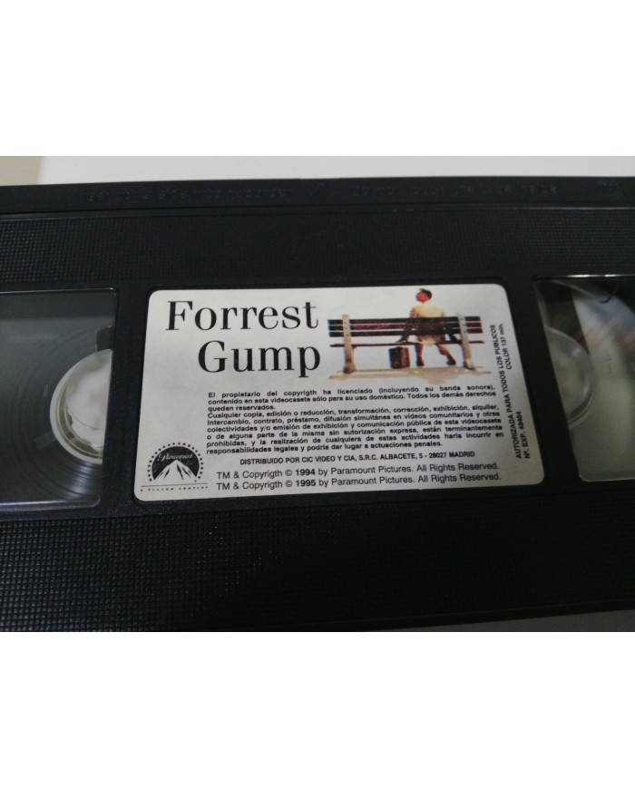 FORREST GUMP TOM HANKS VHS Cinta Tape ESPAÑOL - 3T