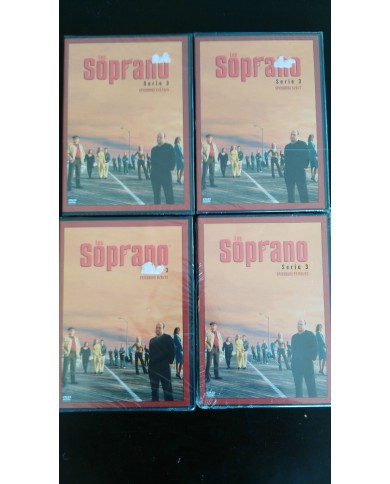 LOS SOPRANO TEMPORADA 3 COMPLETA 13 EPISODIOS 4 DVD NUEVO PRECINTADO NEW SEALED