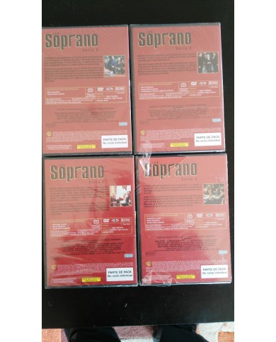 LOS SOPRANO TEMPORADA 3 COMPLETA 13 EPISODIOS 4 DVD NUEVO PRECINTADO NEW SEALED