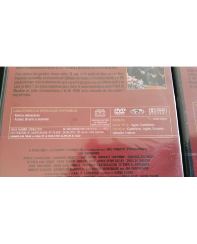 LOS SOPRANO TEMPORADA 3 COMPLETA 13 EPISODIOS 4 DVD NUEVO PRECINTADO NEW SEALED
