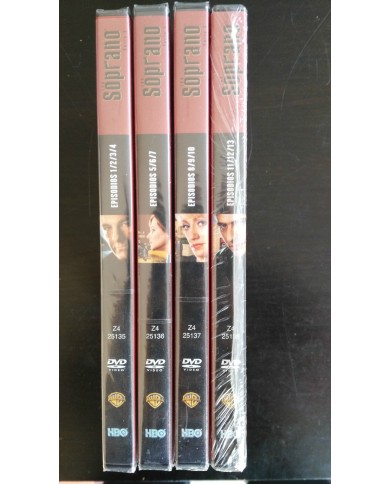 LOS SOPRANO TEMPORADA 3 COMPLETA 13 EPISODIOS 4 DVD NUEVO PRECINTADO NEW SEALED