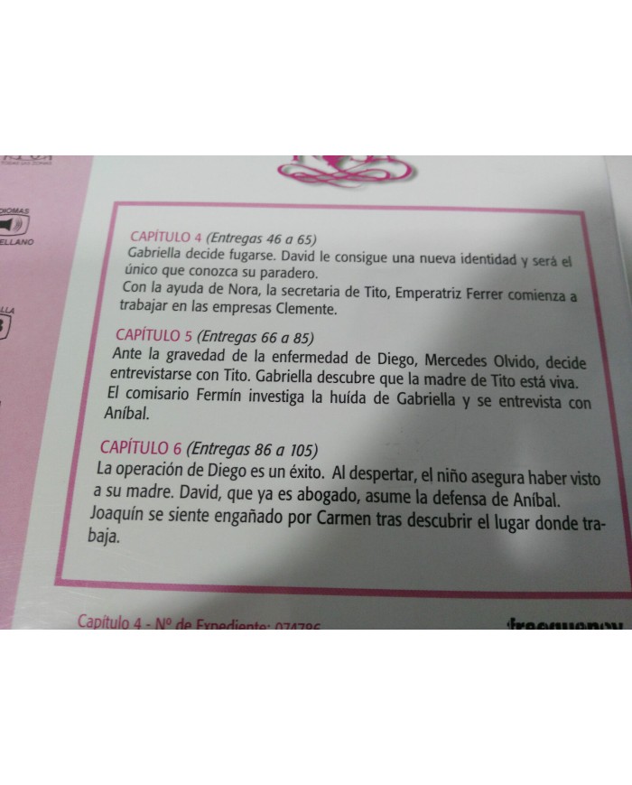 LA DAMA DE ROSA TELENOVELA VOLUMEN 2 DVD CAPITULOS 4-6 JEANETTE RODRIGUEZ MATA