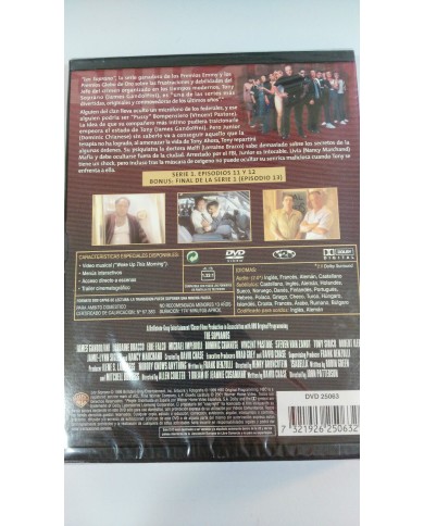 LOS SOPRANO TEMPORADA 1 VOL 6 EPISODIOS 11-12-13 HBO DVD NUEVO PRECINTADO SEALED