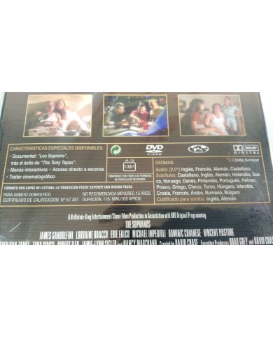 LOS SOPRANO TEMPORADA 1 VOL 4 EPISODIOS 7-8 HBO DVD NUEVO PRECINTADO NEW SEALED