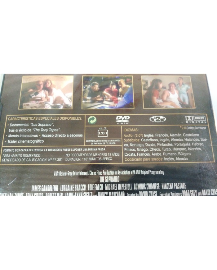 LOS SOPRANO TEMPORADA 1 VOL 4 EPISODIOS 7-8 HBO DVD NUEVO PRECINTADO NEW SEALED