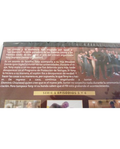 LOS SOPRANO TEMPORADA 1 EPISODIOS 5-6 HBO DVD NUEVO PRECINTADO NEW SEALED