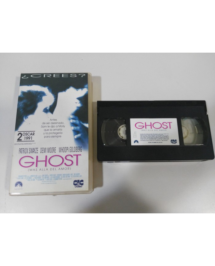 GHOST VHS CINTA TAPE EDICION ESPAÑOLA PATRICK SWAYZE DEMI MOORE - 3T