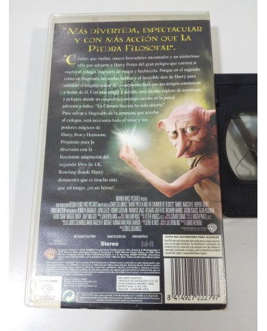 HARRY POTTER Y LA CAMARA SECRETA 2002 Warner - VHS TAPE Cinta ESPAÑOL Am