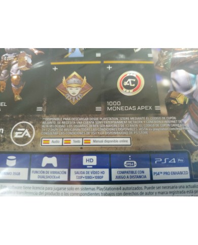 Apex Legends EA - Juego PS4 Edicion Espa?a PAL Nuevo - 3T Apex Legends EA - Juego PS4 Edicion Espa?a PAL Nuevo - 3T