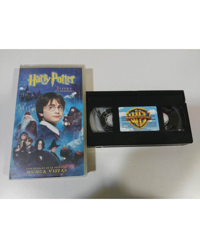HARRY POTTER Y LA PIEDRA FILOSOFAL 2002 Warner - VHS Cinta Tape ESPAÑOL Am