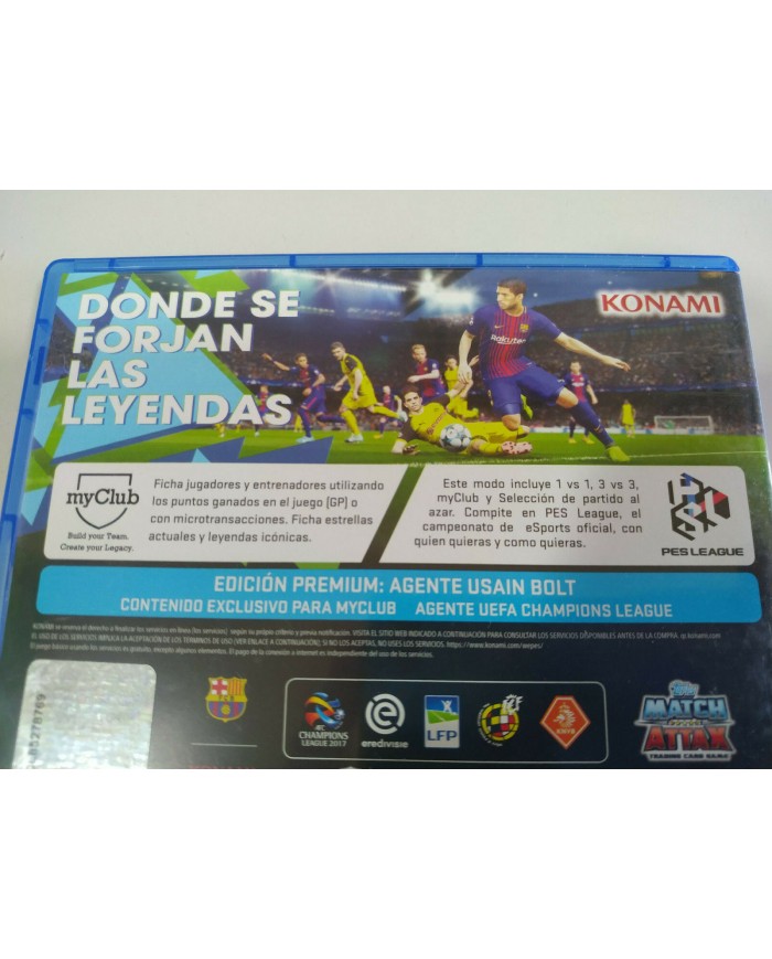 PES 2018 Pro Evolution Soccer Konami - Juego PS4 Edicion Espa?a PAL - 3T
