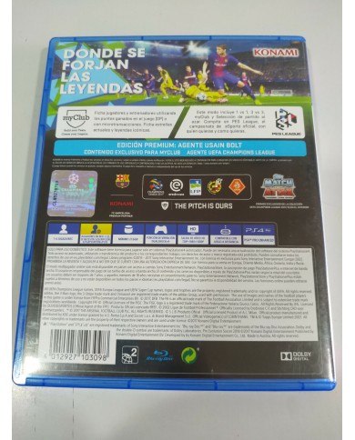 PES 2018 Pro Evolution Soccer Konami - Juego PS4 Edicion Espa?a PAL - 3T PES 2018 Pro Evolution Soccer Konami - Juego PS4 Edicion Espa?a PAL - 3T