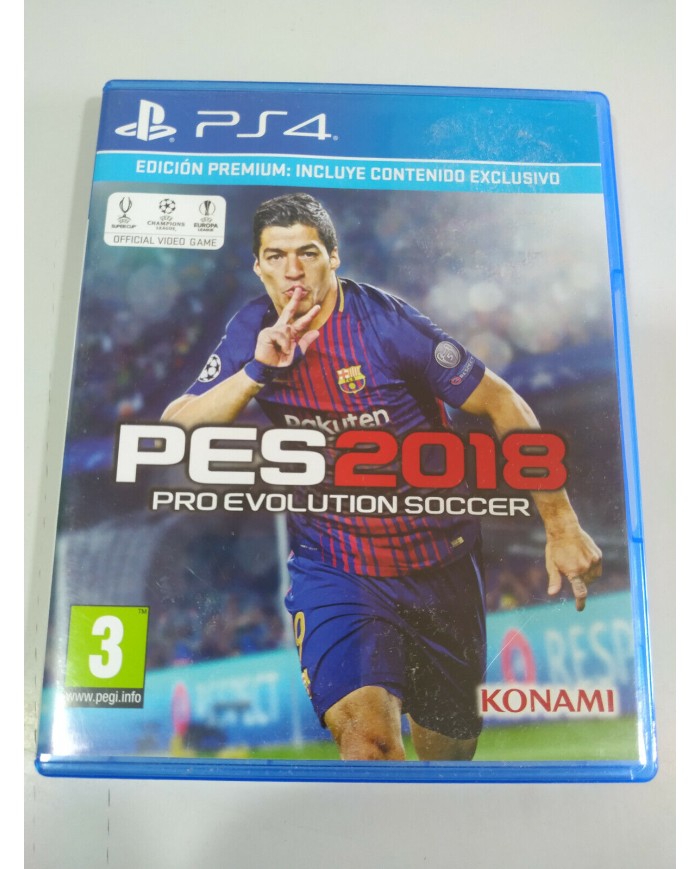 PES 2018 Pro Evolution Soccer Konami - Juego PS4 Edicion Espa?a PAL - 3T