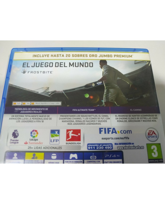 FIFA 18 EA Sports Cristiano Ronaldo Edition - Juego PS4 Edicion Espa?a PAL - 3T