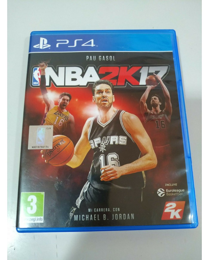 NBA 2K17 NBA 2K Sports Pau Gasol - Juego PlayStation 4 PS4 Sony - 3T