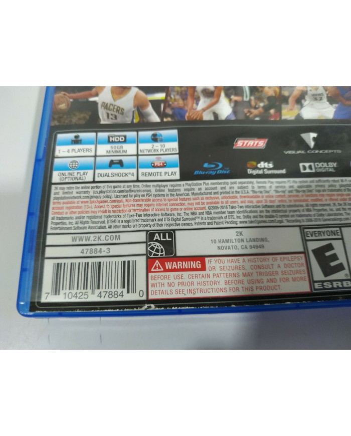 NBA 2K17 NBA 2K Sports Paul George - Juego PlayStation 4 PS4 Sony - 2T