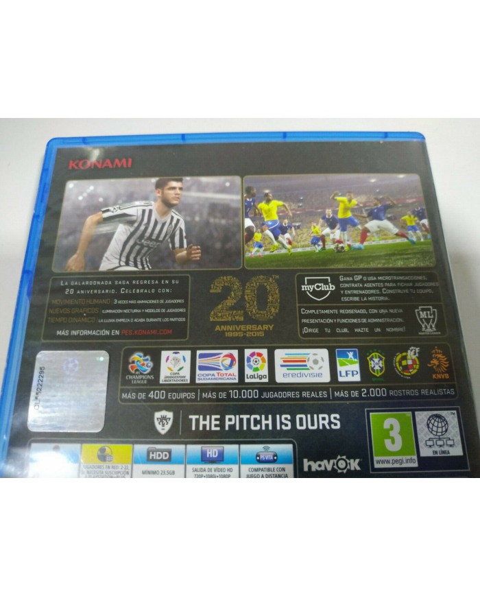 PES 2016 Pro Evolution Soccer Konami Neymar - Juego PS4 Edicion Espa?a PAL - 3T