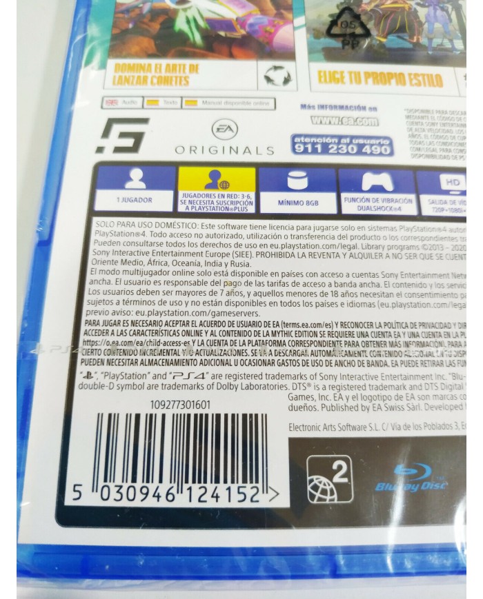 Rocket Arena Mythic Edition EA - Juego PS4 Edicion Espa?a PAL Nuevo - 3T