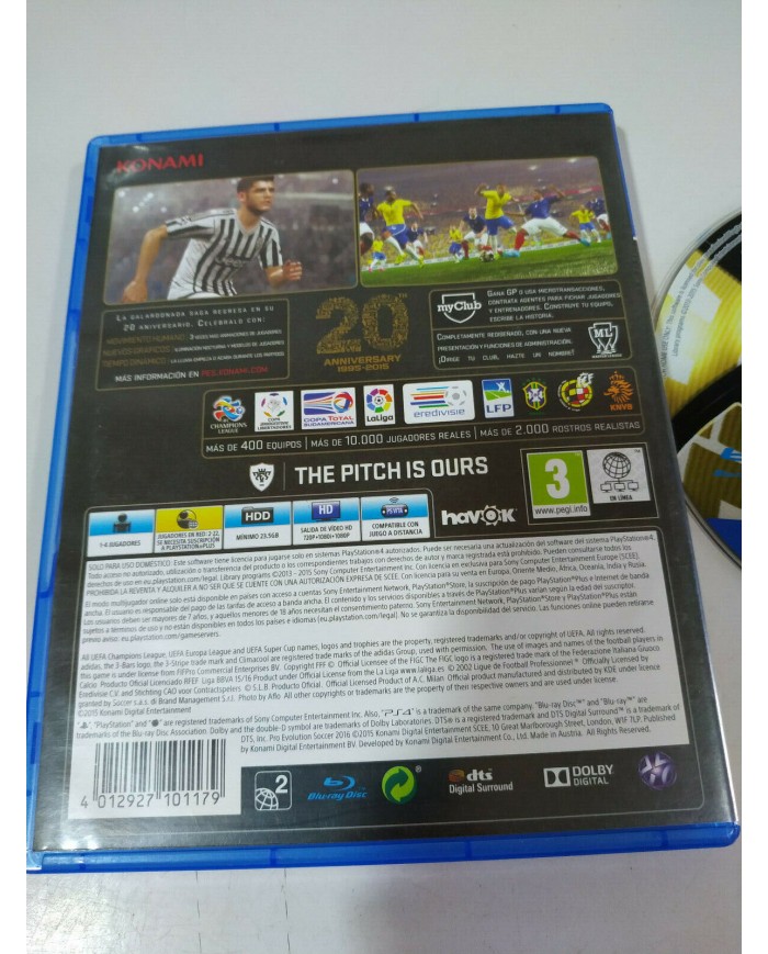 PES 2016 Konami Neymar - Juego PS4 Edicion Espa?a PAL - 3T