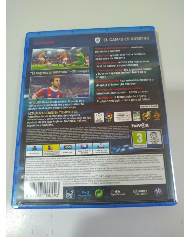 PES 2015 Pro Evolution Soccer - Juego PS4 Edicion Espa?a PAL - 3T PES 2015 Pro Evolution Soccer - Juego PS4 Edicion Espa?a PAL - 3T
