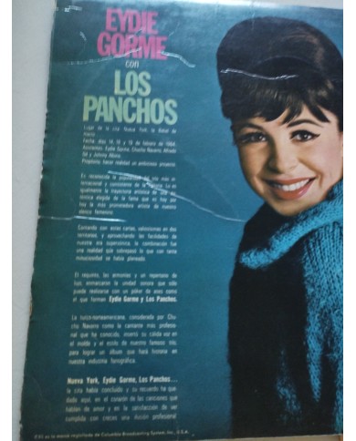 Eydie Gorme Canta en Espa?ol con Los Panchos 1970 S63662 - LP Vinilo 12" VG/VG
