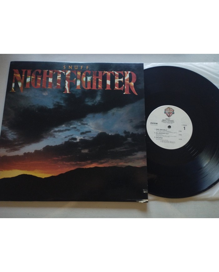 Night Fighter Snuff 1983 1-23910 Warner First Press LP Vinilo 12" VG/VG Mg Am