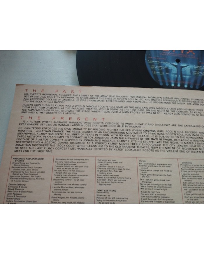 Styx Kilroy Was Here SP-3734 1983 A&M First Press LP Vinilo 12" VG/VG
