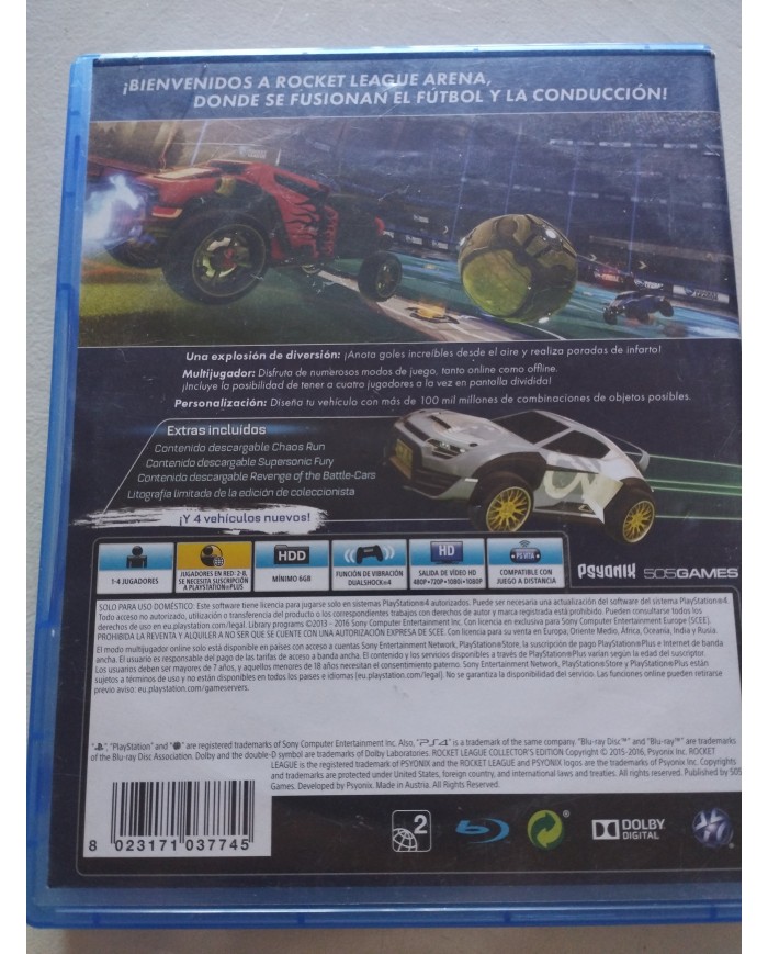 Rocket League Collectors Edition Psyonix - Juego PS4 Edicion España PAL