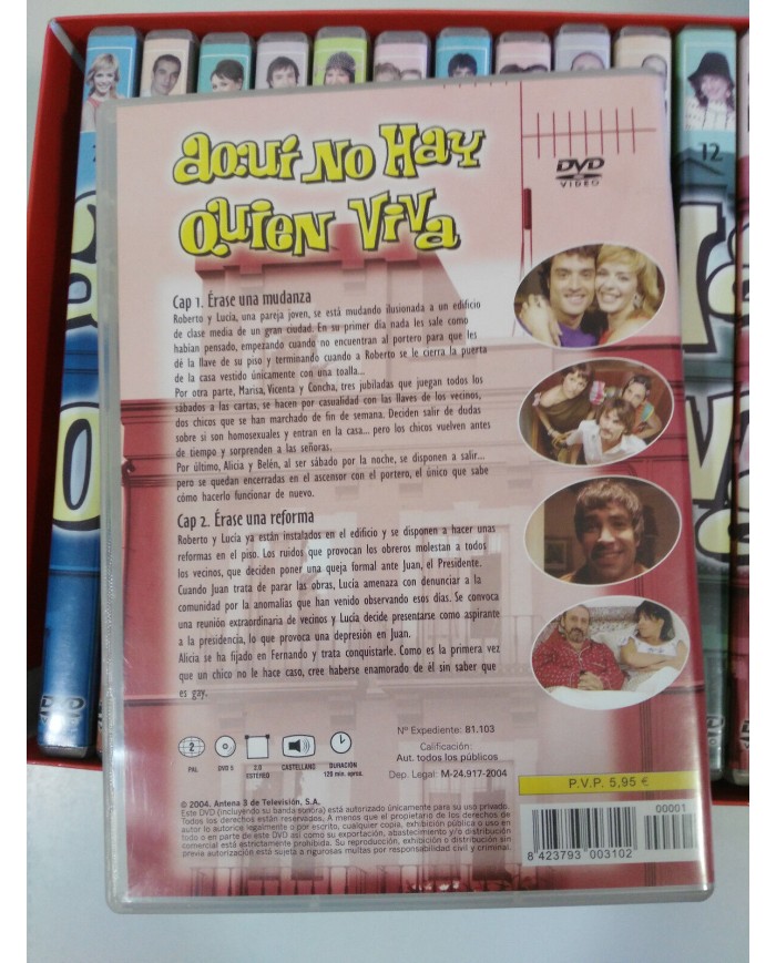 AQUI NO HAY QUIEN VIVA TEMPORADA 1 Y 2 COMPLETAS 15 DVD - 30 CAPITULOS