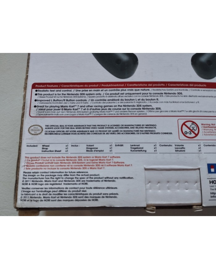 Mario Kart 7 Wheel Volante Volant para NINTENDO 3DS Nuevo
