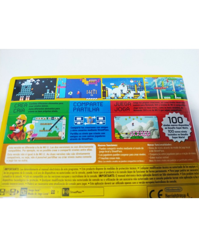 Super Mario Maker Espa?ol Portugues - Juego Nintendo 3DS Edicion Espa?a 2T