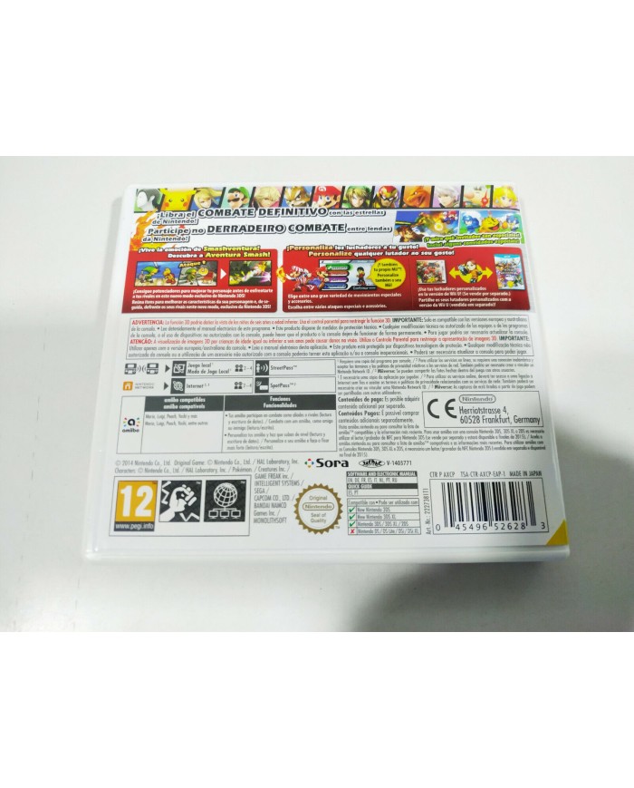Super Smash Bros - Juego Nintendo 3DS Edicion Espa?a 2T