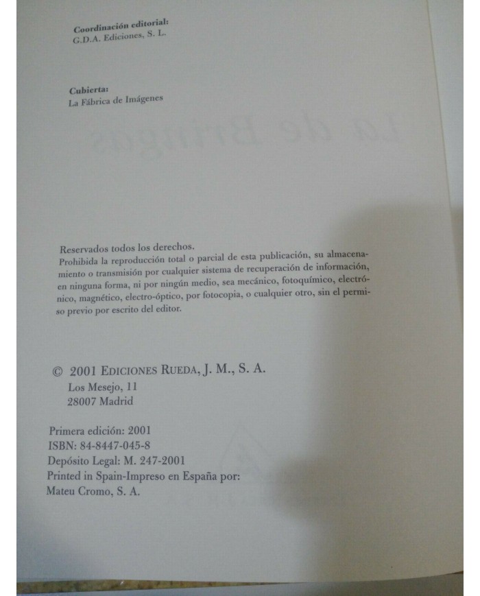 BENITO PEREZ GALDOS - LA DE BRINGAS - LIBRO TAPA DURA EDICIONES RUEDA 2001
