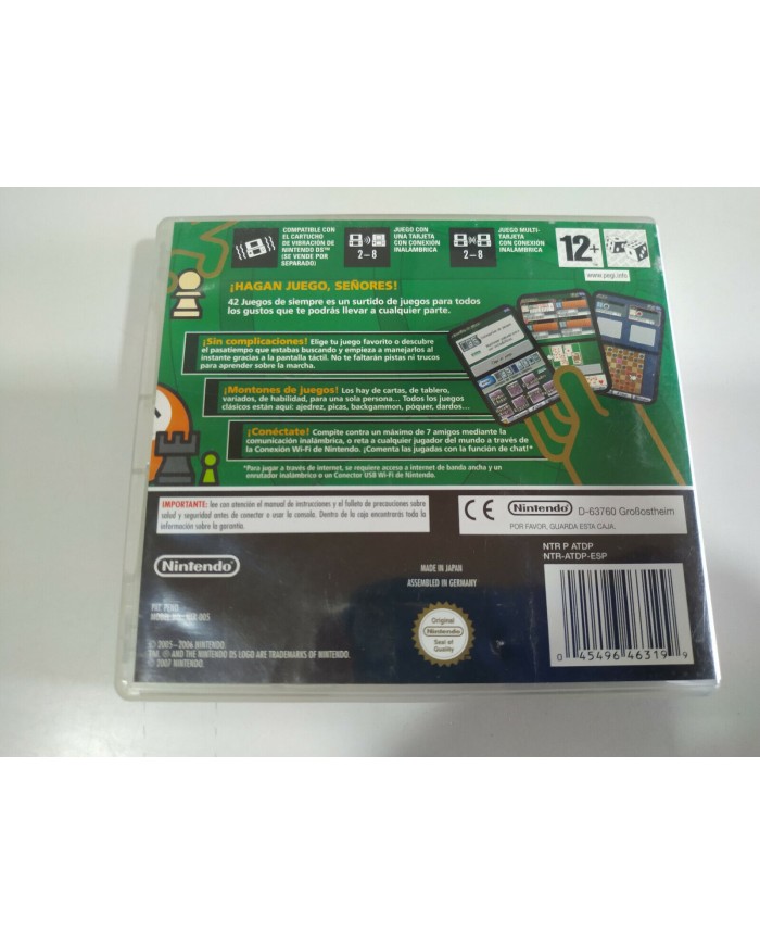 42 Juegos de Siempre de Mesa - Nintendo DS Edicion Espa?a - 2T