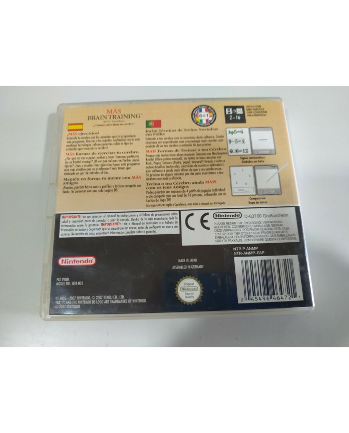 Mas Brain training del Dr Kawashima - Nintendo DS Edicion Espa?a - 2T