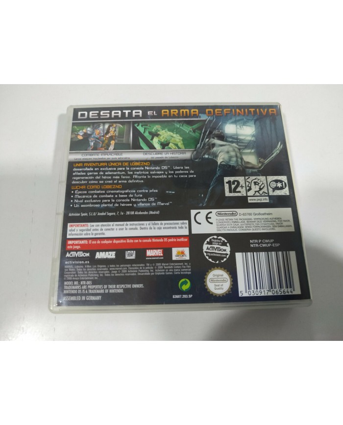 X-Men Origenes Lobezno Activision - Juego Nintendo DS Edicion Espa?a 3T