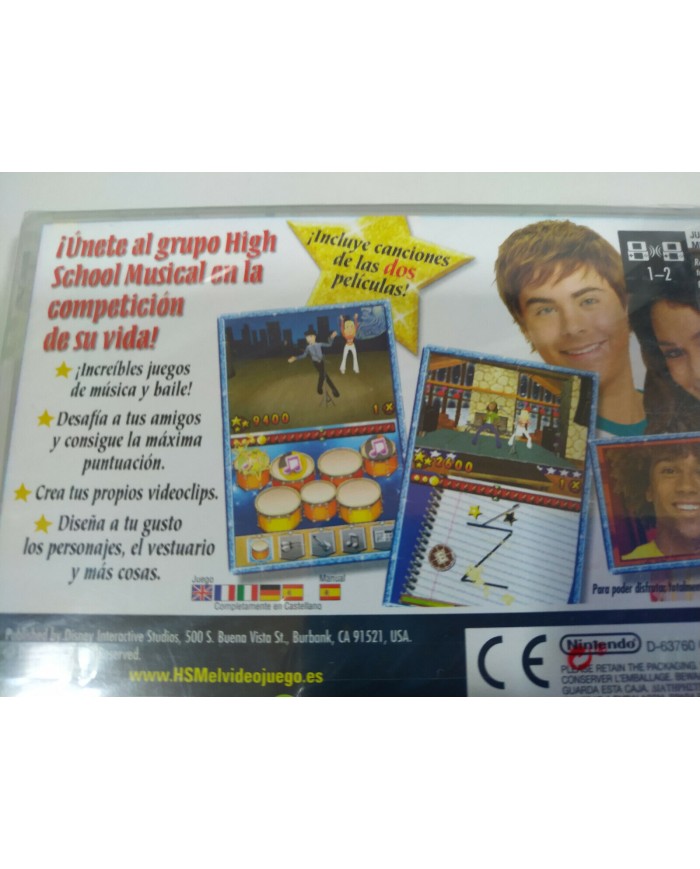 High School Musical Disney - Nintendo DS Edicion Espa?a nuevo - 2T