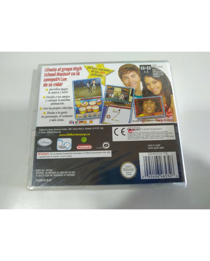 High School Musical Disney - Nintendo DS Edicion Espa?a nuevo - 2T