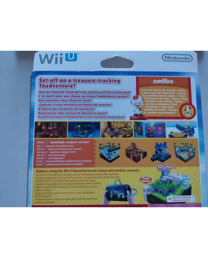 Captain Toad Treasure Tracker Game Disc Amiibo - Juego NINTENDO WII U Nuevo 2T