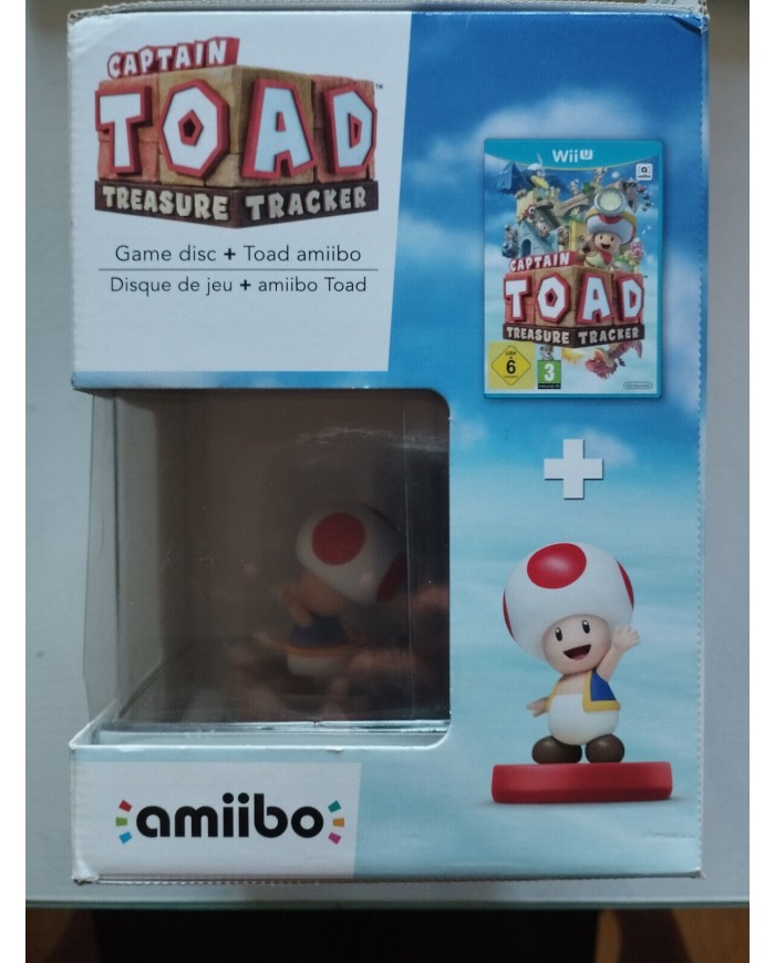 Captain Toad Treasure Tracker Game Disc Amiibo - Juego NINTENDO WII U Nuevo 2T