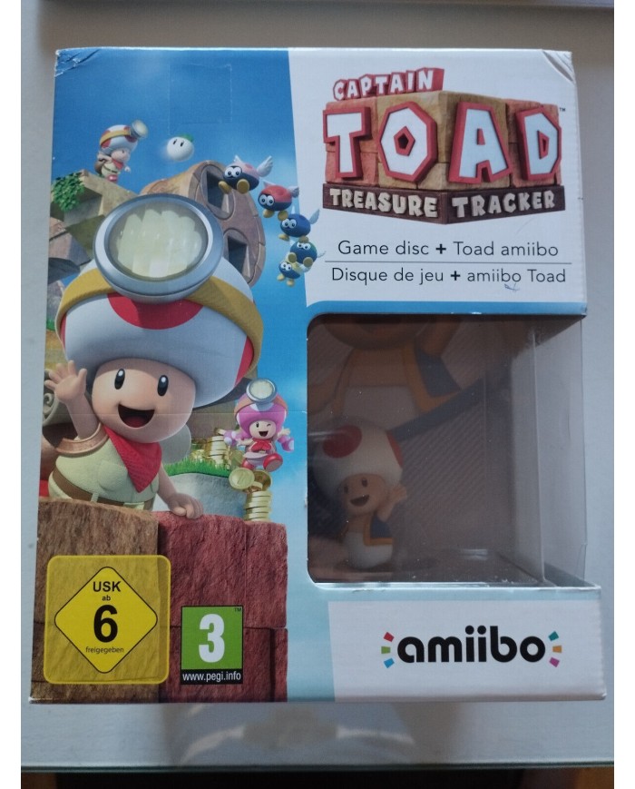 Captain Toad Treasure Tracker Game Disc Amiibo - Juego NINTENDO WII U Nuevo 2T