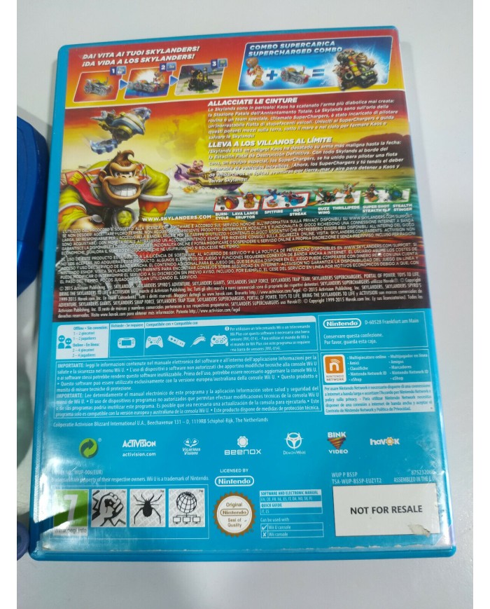 Skylanders Superchargers + Plataforma - Juego para NINTENDO WII U - 2T
