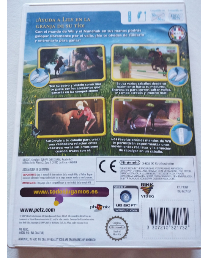 Horsez El Valle del Rancho Ubisoft - Juego para NINTENDO WII