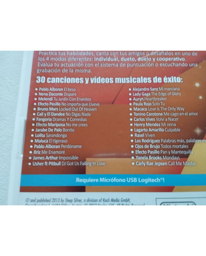 Let?s Sing 6 Version Espa?ola Pablo Alboran - Juego para NINTENDO WII Am