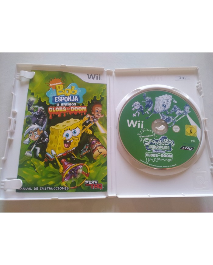 Bob Esponja Y Amigos Globs Of Doom en Espa?ol - Juego Wii Nintendo PAL Am